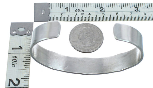 Sterling Silver Native American Navajo Cuff Bracelet KX121348